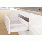 KIT TIROIR TRINGLES ARCITECH-PROFIL H94MM-DOS H186 MM-BLANC-L400 MM HETTICH