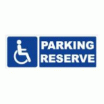 PANNEAU PARKING RÉSERVÉ HANDICAPÉS