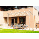 PERGOLA ADOSSÉE EN BOIS CADIZ 600X400CM MADERLAND
