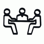 PICTOGRAMME NEOSIGN 3D MUR SALLE DE RÉUNION NOIR - MANUTAN COLLECTIVITÉS