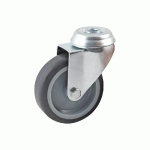 ROULETTE ŒIL TROU PIVOTANT DIAMÈTRE 50MM EN CAOUTCHOUC GRIS - AVL - 552850L