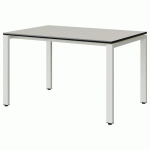 TABLE MALIBU 120X80 T5 SOUDÉ ST BLC SEL W911/NOIR BLC 9016