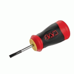 TOURNEVIS ERGONOMIQUE BI-MATIÈRE FENTE TOM POUCE - POUR ÉLECTRICIEN - 4X35 MM SAM OUTILLAGE