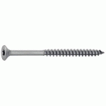 VIS À BOIS AGGLOMÉRÉ TÊTE FRAISÉE - TORX - INOX A2 - FILETAGE PARTIEL - 4,5X50 B200 ACTON