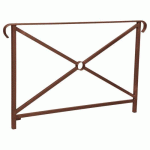 BARRIÈRE HÉRITAGE SIMPLE CROIX 1.50 DOUBLE CROSSE ASP CORTEN - PROCITY