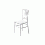 CHAISE EMPILABLE NAPOLEON BLANCHE