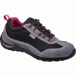 CHAUSSURES BASSES CUIR/MESH S1P SRC NOIR/FUCHSIA 39 COMOS1P - DELTA PLUS