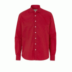 COTTOVER CHEMISE TWILL CONFORT HOMME - CERTIFIÉ GOTS ROUGE - TAILLE 48