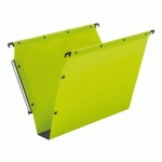 LOT DE 10 - DOSSIER SUSPENDU POUR ARMOIRES POLYPROPYLÈNE OPAQUE ULTIMATE ELBA FOND 50 MM VERT