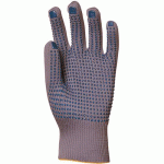 GANTS DE MANUTENTION EUROSTRONG 4380 J13 POLYAMIDE GRIS PICOTS PVC BLEU - 8