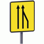 PANNEAU KD10A EX2 RÉDUCTION DE VOIES. - C2 - 900X900MM - TALIAPLAST