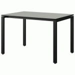 TABLE MALIBU 120X80 T6 SOUDÉ ST ISOS GRIS 1400/NO NOIR 9005 - MANUTAN EXPERT