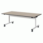 TABLE MALIBU RAB. 160X80 T3 DL ST ANTIB ACACIA/NOIR BLC 9016