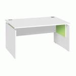 BUREAU DROIT INEO BLANC L 140 CM