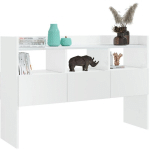 LES TENDANCES - CONSOLE BLANC BRILLANT 105X30X70 CM