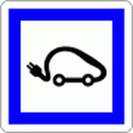 PANNEAU DE SIGNALISATION VÉHICULES ÉLECTRIQUES-500MM-CL2 - KELIAS