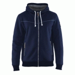 SWEAT ZIPPÉ À CAPUCHE DOUBLURE THERMIQUE MARINE TAILLE 4XL - BLAKLADER