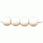 6.1656.002 - SACHET DE 14 PERLES EN BOIS, DIAMÈTRE 15 MM, BLANC