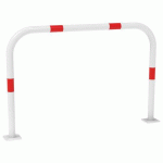 ARCEAU DE PROTECTION SIMPLE 1.50 M BLANC AVEC BANDES ROUGES - PROCITY
