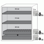 ARMOIRE SÉCURITÉ S-CLASSIC-90 S90.129.120.WDAS JAUNE