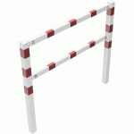 BARRIÈRE CHEMIN PIÉTONS-HAUTEUR DE GENOUX-BLANC/ROUGE-1500MM - SCHAKE