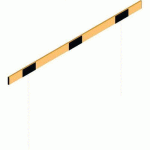 BARRIÈRE PROFILÉ ALUMINIUM REVÊTU JAUNE/ NOIRE L 3000 MM - SCHAKE