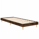 CADRE DE LIT CHÊNE FUMÉ 75X190 CM BOIS D'INGÉNIERIE