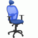 CHAISE DE BUREAU JORQUERA AVEC APPUI-TÊTE BLEU - PIQUERAS Y CRESPO