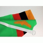 DRAPEAU ZAMBIE : DIMENSIONS - 60 X 90 CM