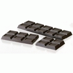 PLAQUE CHOCOLAT 2 TABLETTES DE 200 G  10 CARRÉS