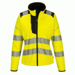 PORTWEST PW381 SOFTSHELL PW3 HAUTE VISIBILITÉ POUR FEMMES JAUNE/NOIR - TAILLE XXL