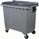 POUBELLE CONTENEUR 4 ROUES KOROK - 770L - GRIS - ROSSIGNOL PRO