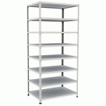 RAYONNAGE D'ARCHIVES RAPID 2 1980X915X610 8 TAB METAL GRIS