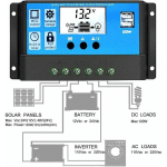 RÉGULATEUR DE CHARGE SOLAIRE RÉGULATEUR DE PANNEAU SOLAIRE RÉGULATEUR 12V/24V AVEC USB 10A