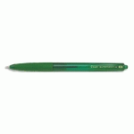 STYLO BILLE SUPER GRIP G RÉTRACTABLE POINTE MOYENNE ENCRE VERT - LOT DE 12