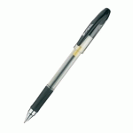 LOT DE 2 - STYLO ROLLER BRUNEAU ENCRE GEL À CAPUCHON POINTE 0,7 MM - ÉCRITURE MOYENNE NOIR