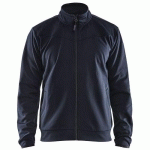 SWEAT ZIPPÉ MARINE FONCÉ/NOIR TAILLE XS - BLAKLADER