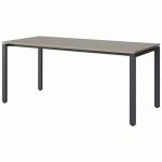 TABLE MALIBU 180X80 T6 SOUDÉ STRA ABS GRIS U727/GRIS 7016