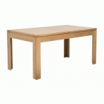 TABLE RECTANGULAIRE EXTENSIBLE EN CHÊNE CLAIR L160/240 - BOSTON - BOIS CLAIR