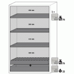 ARMOIRE SÉCURITÉ S-CLASSIC-90 S90.196.120.WDAS JAUNE - MANUTAN COLLECTIVITÉS