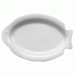 ASSIETTE, POISSON, BLANC, 37 CM - 6 PIÈCES