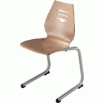 CHAISE JAVA APPUI SUR TABLE PIEDS LUGE ACIER COQUE HÊTRE - MANUTAN COLLECTIVITÉS