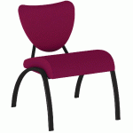 CHAUFFEUSE AINHOA 1 PLACE PIÈTEMENT NOIR TISSU COLORIS MAGENTA - MANUTAN COLLECTIVITÉS