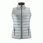 DOUDOUNE LIGHT FEMME SANS MANCHE EN NYLON GRIS METAL