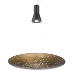 FABBIAN LENS SUSPENSION LED Ø 90 CM BRONZE