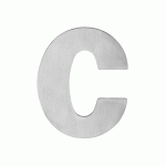 PLAQUE SIGNALÉTIQUE NUMÉRO OU LETTRE EN INOX SATINÉ - INOX DÉCOUPÉ - C KARCHER DESIGN
