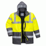 PORTWEST S466 PARKA HV BICOLORE JAUNE/GRIS - TAILLE S