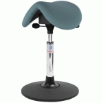 SIÈGE SELLE MINI SWAY - TISSU CURA - MEDIUM - VERT/GRIS - GLOBAL PROFESSIONAL SEATING