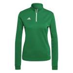 SWEAT DEMI-ZIP FEMME - ADIDAS - ENTRADA 22 TRAINING VERT/BLANC