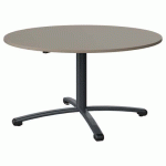 TABLE MALIBU Ø 120 T4 PC STRA ABS GRIS U727/GRIS 7016